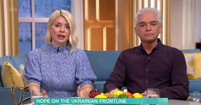 This Morning's Holly and Phil cut to break after tearing up