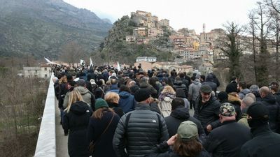 Thousands rally in Corsica in support of independence hero Colonna