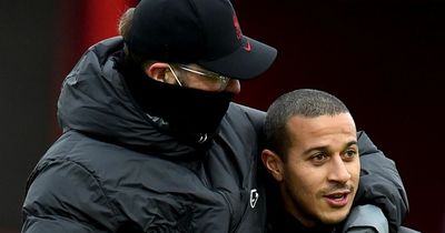 Jurgen Klopp confirms triple Liverpool injury boost as Thiago Alcantara returns to training
