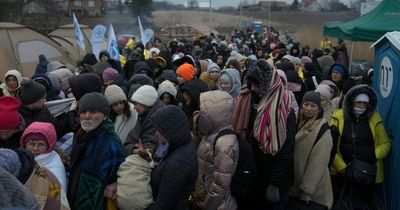The stark number of Ukrainians taking refuge in other countries compared to the UK