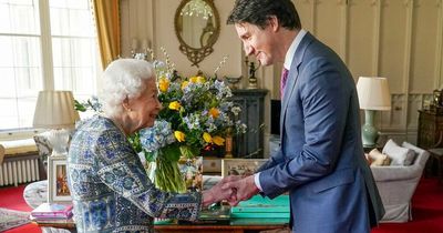 Queen hosts Justin Trudeau at first in-person audience since catching Covid
