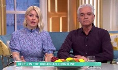Holly Willoughby cries as she watches Ukrainian girl singing in Kyiv bomb shelter