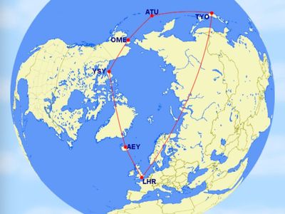 Polar route to Japan is back as Japan Airlines avoids Russian airspace