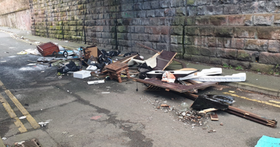 'Shameful' flytipping sees rubbish strewn across Wirral street