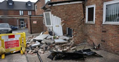 VW Golf smashes into Elswick house and leaves devastating scene of wreckage