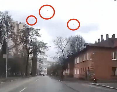 Dashcam captures moment Russian airstrike hits block of flats killing 47 in Chernihiv raids