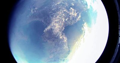 North Korea issues chilling photos taken from onboard a MISSILE heading to space