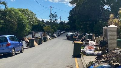 3,000 flood-affected Brisbane streets need kerbside collection, council defends standing down Mud Army