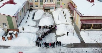 Terminally ill Russian kids line up in shape of chilling 'Z' in support of invasion