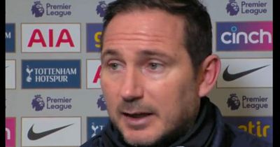 Frank Lampard details immediate reaction in Everton dressing room after Tottenham rout