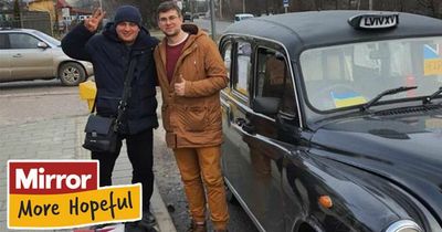 Hero Brit drives 80 vulnerable Ukrainians over Polish border in London black cab