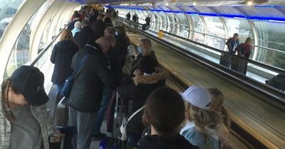 Manchester Airport huge queues see travellers 'miss flights'