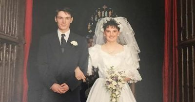Well-known TV couple unrecognisable from unearthed 90s wedding photo to mark 25 years