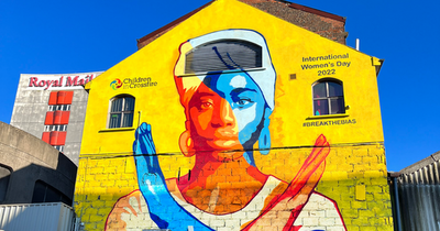 Derry's Children in Crossfire unveils Belfast mural for International Women's Day