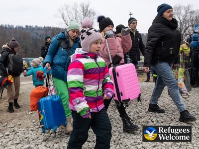 ‘After the victory, we will go home’: Ukraine’s refugees show faith in face of horror