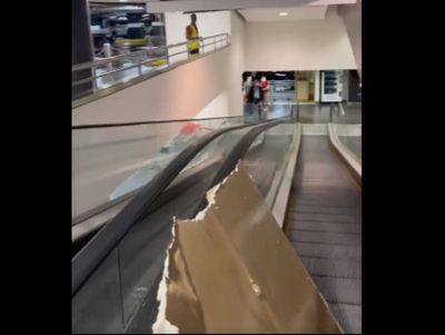 Sydney floods: Ceiling collapses in busy Westfield shopping centre as heavy rain hammers city