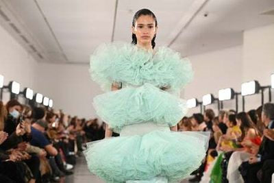 Giambattista Valli celebrates Sixties rebellion with sequins and mega-tulle