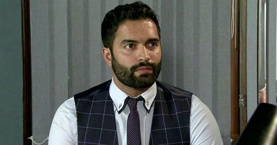 Corrie's emotional Imran discovers he's the father of Abi's baby ahead of exit