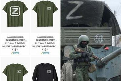 Amazon slammed for flogging T-Shirts with pro-Russian Z symbol