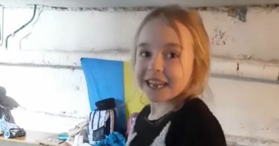 Heartbreaking clip of young Ukrainian girl hiding in bomb shelter singing 'Let it Go'