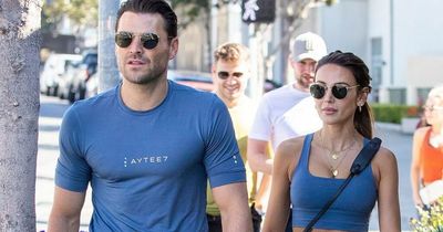 Michelle Keegan and Mark Wright look super toned as they twin in matching outfits in LA