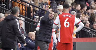 Mikel Arteta's angry moment with Gabriel as Arsenal take control of top-four race