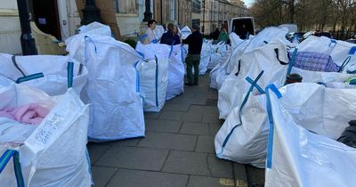 Glasgow care home residents donate three vans full for Ukraine refugees