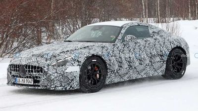 Mercedes-AMG GT Coupe Spied Testing In Two Trims