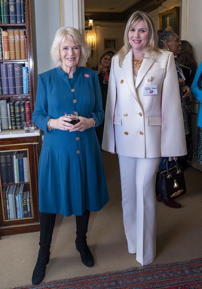 Camilla meets actress who played her in The Crown