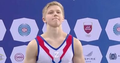 Russian gymnast has no regrets for wearing war symbol on podium next to Ukrainian