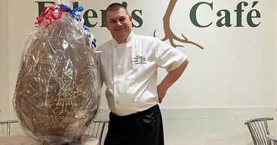 Whitley Bay café makes Easter egg big enough to make three thousand cups of hot chocolate - and it could be yours