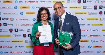 Allerton businesswoman given award by Dragon's Den star Theo Paphitis