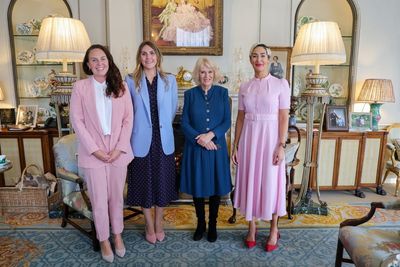 Camilla celebrates record-breaking female rowing trio