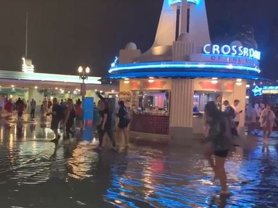 Freak storm sparks flash flooding at Walt Disney World