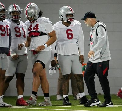 Ryan Day, Jim Knowles, Kevin Wilson talk to the media after day one of spring practice