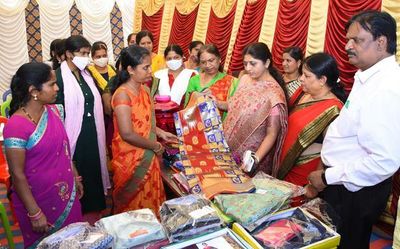 Exhibition-cum-sale of products by members of self-help groups in Mysuru