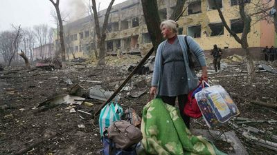 As it happened: Ukrainian officials accuse Russia of bombing children’s hospital in Mariupol