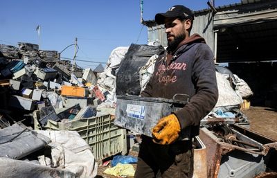 Mounds of old batteries threaten Gaza health