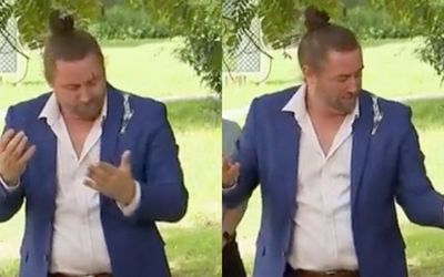 Unfortunate Auslan interpreter cops hefty hit of bird poo