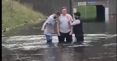 Man baptised in flooded roundabout underpass in South Bristol