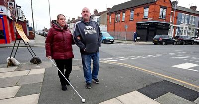 Blind family 'taking their lives in their hands' on the school run