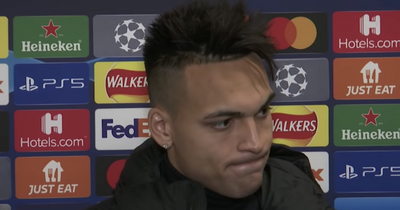 Lautaro Martinez fumes at Alexis Sanchez as red card costs Inter Milan against Liverpool