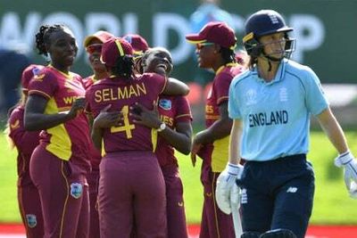 Women’s Cricket World Cup: England’s semi-final hopes in jeopardy after dramatic defeat by West Indies