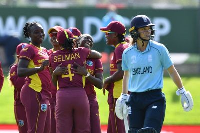 West Indies stun sloppy England to clinch seven-run win at Cricket World Cup