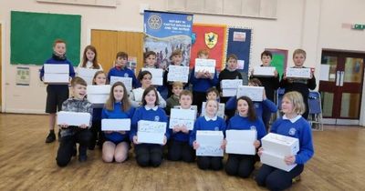 Primary schools support Castle Douglas Rotary Club's shoebox appeal