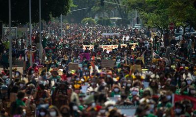Thousands protest against Brazil’s ‘death combo’ of anti-environment bills