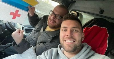 Driving into the unknown: Brave dad-of-four and pal on their 1,400-mile mission to help Ukraine war victims