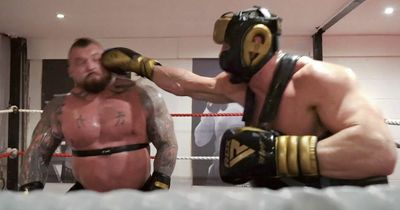 Eddie Hall's sparring partner left him concussed and with one eye "shut down"