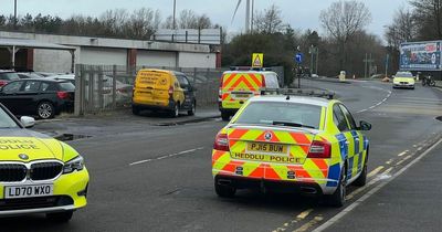 Why Baldwin's Crescent and part of Fabian Way in Swansea Bay was closed this morning