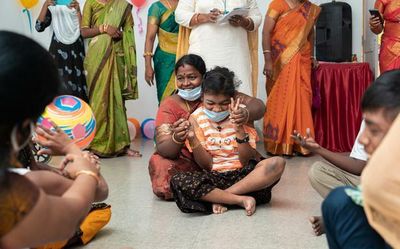A fun-filled sports day was organised for children with cerebral palsy